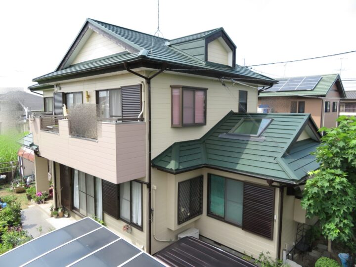 栃木県小山市 屋根カバー・外壁塗装工事